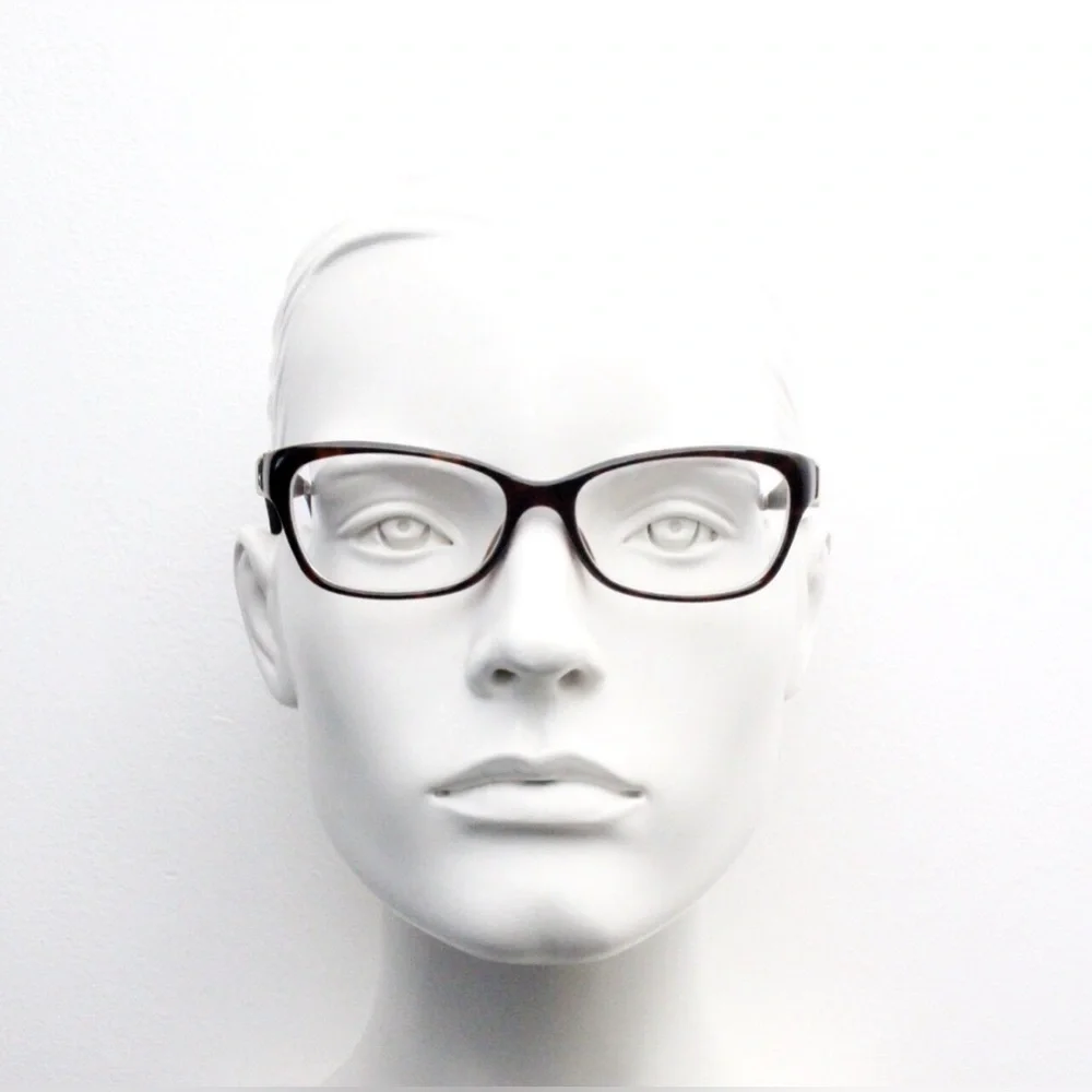 Gucci Full Rim Frame Glasses for Women Brown Tortoiseshell Frame & Leather Sides